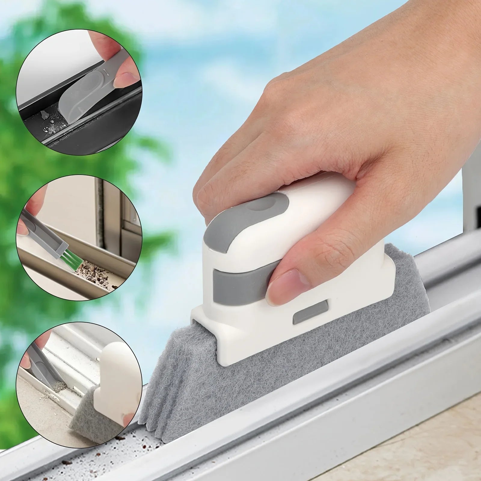 Window Cleaning Brush Windowsill Groove