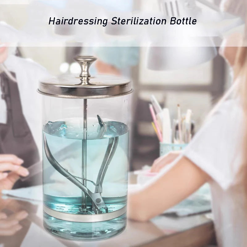 Barber Disinfectant Jar Comb Sterilization
