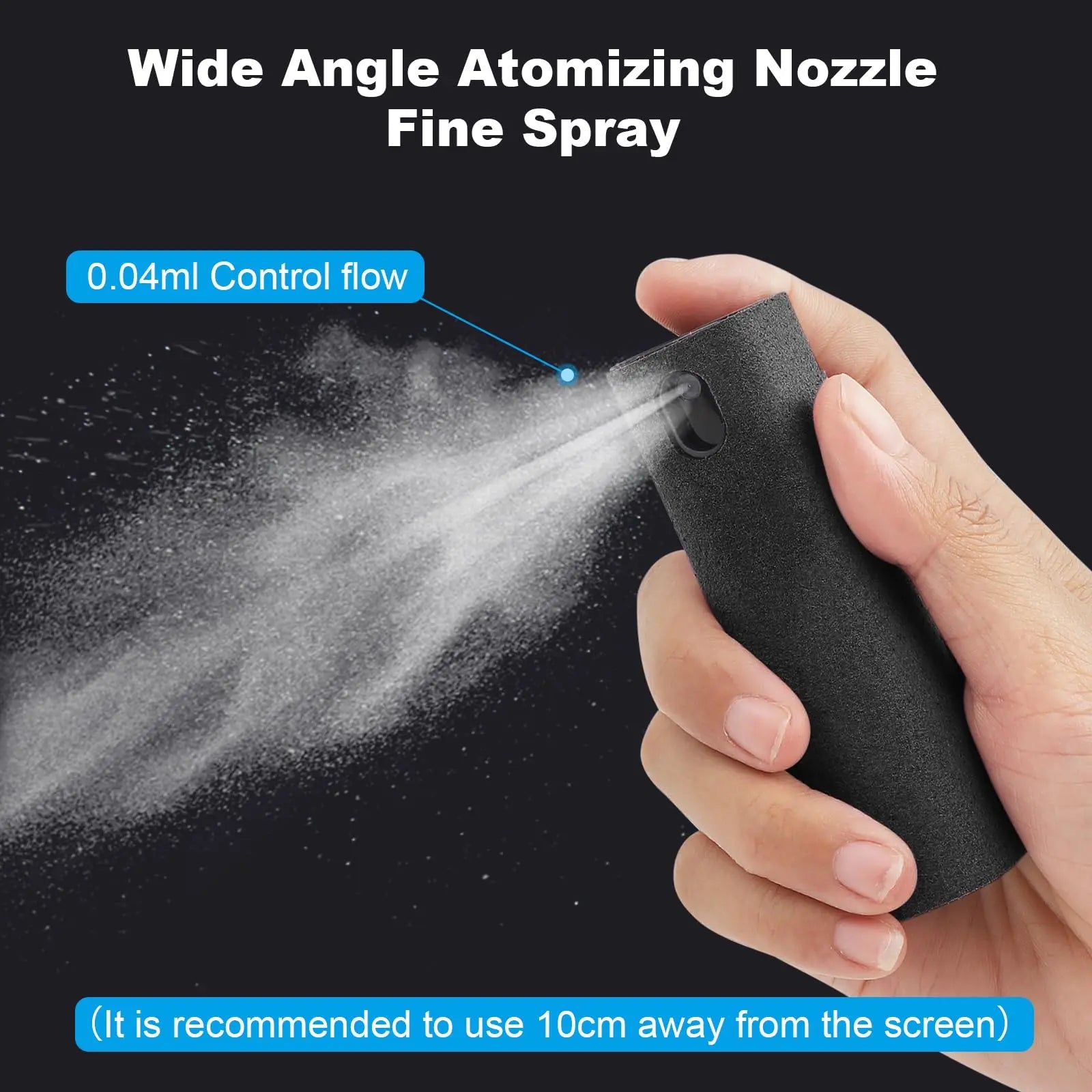 Microfiber Screen Cleaner Spray Bottle Set