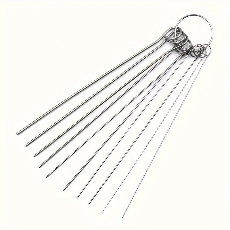10 Stainless Steel Needle Shower Head Cleaning Brush Set