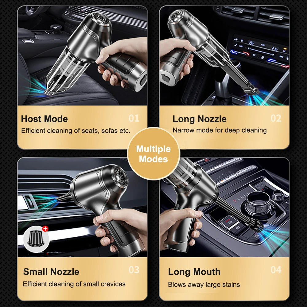 Car Vacuum Cleaner Strong Suction Cleaning Mini Machine
