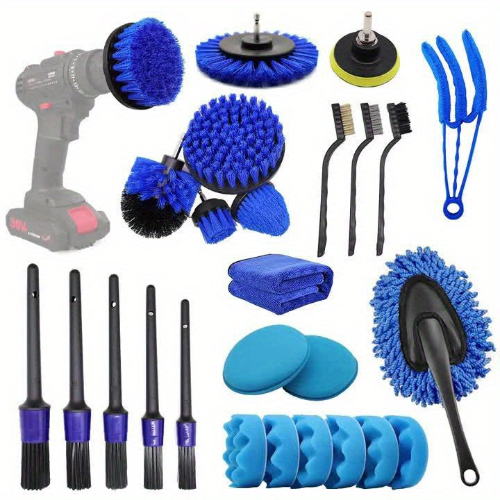 27pcs, Car Cleaning Kit