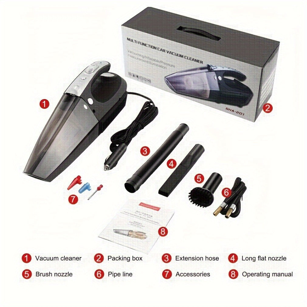 4-in-1 Multifunctional Car Vacuum Cleaner