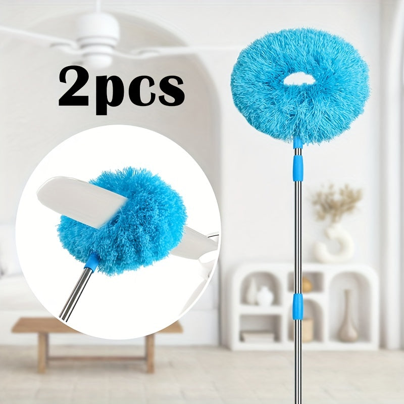 Washable Ceiling Fan Cleaner, Microfiber Duster with Telescoping Extension Pole