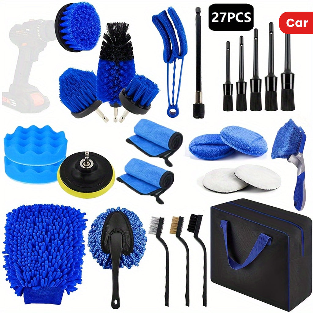 27pcs, Car Cleaning Kit