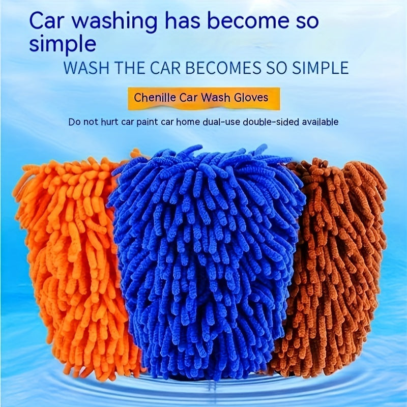 Thickened Chenille Car Wash Gloves
