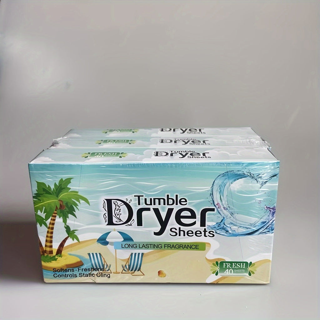 3box (Total 120sheets), Fabric Softener Dryer Sheets