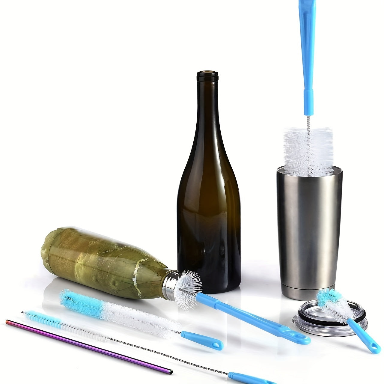 8pcs/set, Cup Cleaning Tools
